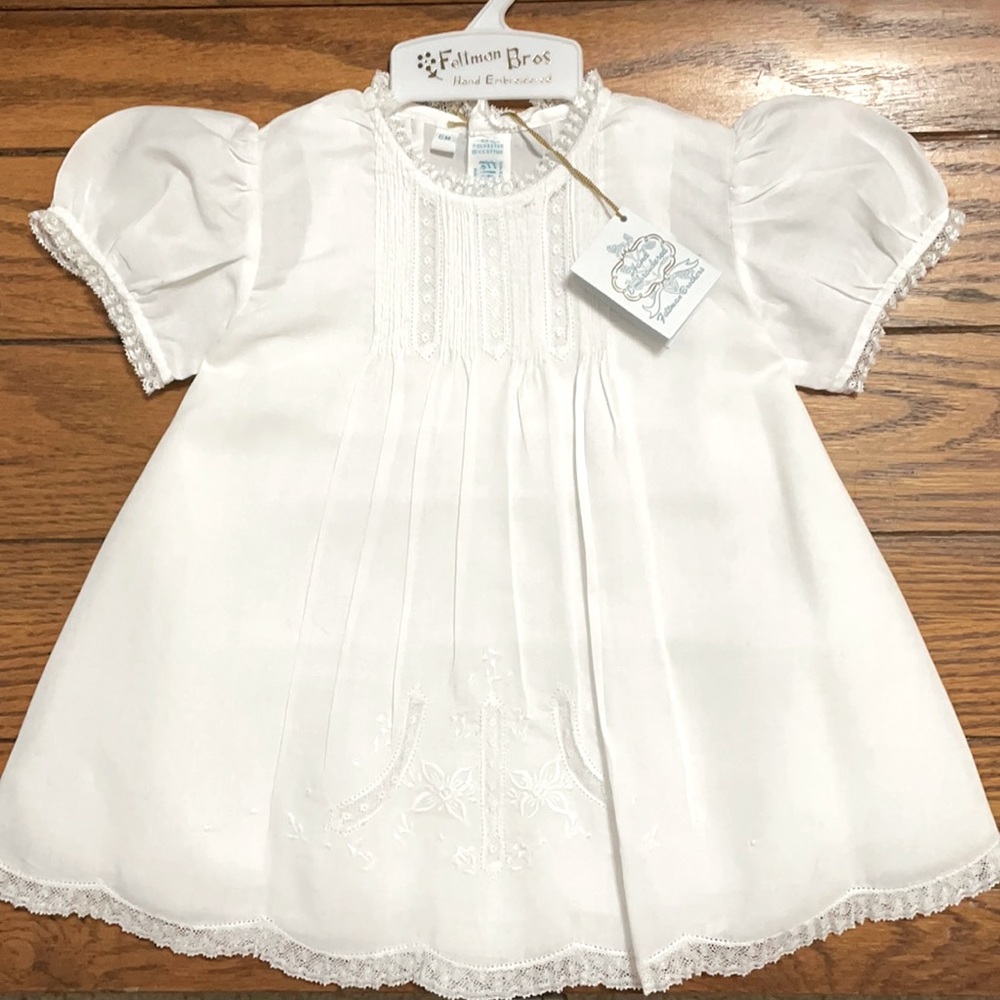 Feltman Bros Hand Embroidered Baby Dress (6M)